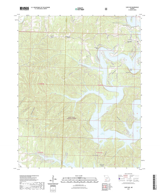 Cape Fair Missouri US Topo Map Image