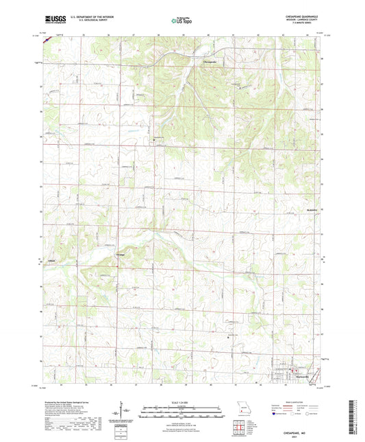 Chesapeake Missouri US Topo Map Image