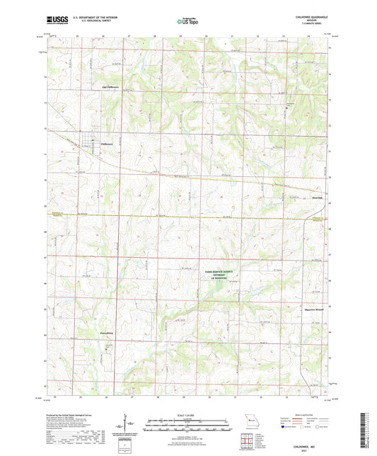 Chilhowee Missouri US Topo Map Image