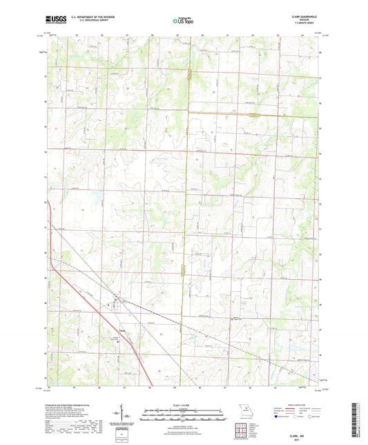 Clark Missouri US Topo Map Image
