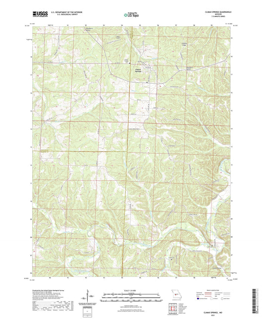 Climax Springs Missouri US Topo Map Image