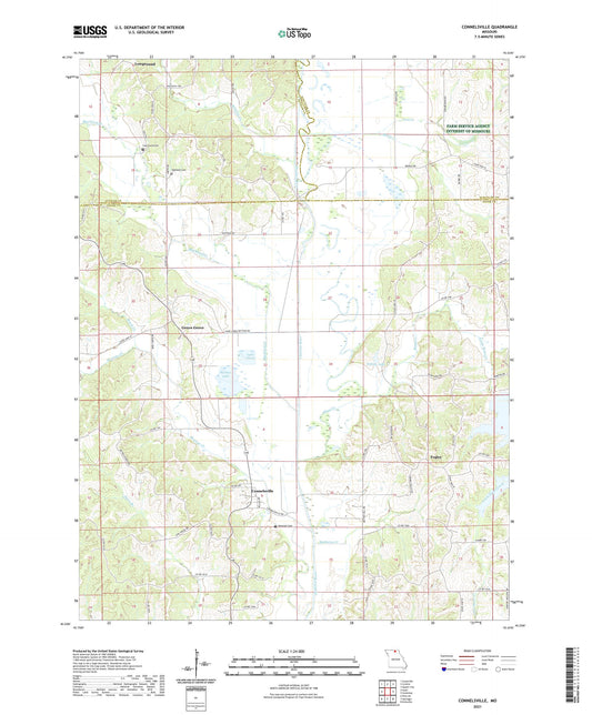 Connelsville Missouri US Topo Map Image