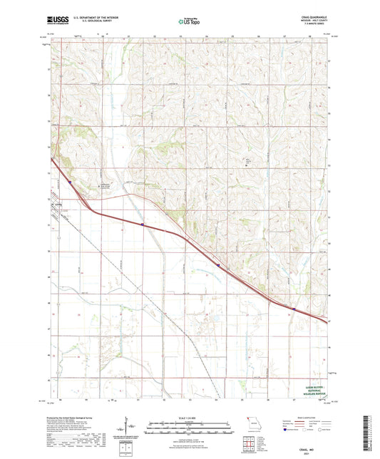 Craig Missouri US Topo Map Image