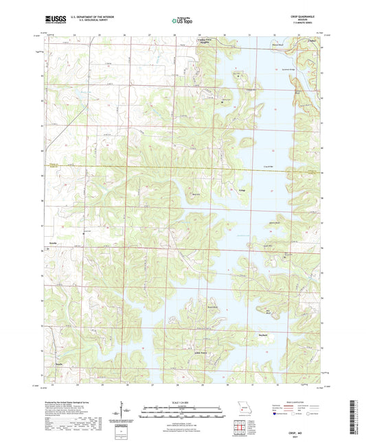 Crisp Missouri US Topo Map Image