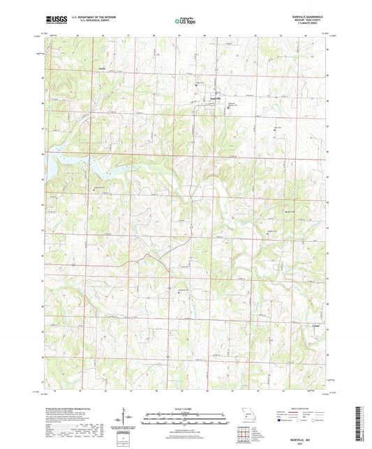 Dadeville Missouri US Topo Map Image