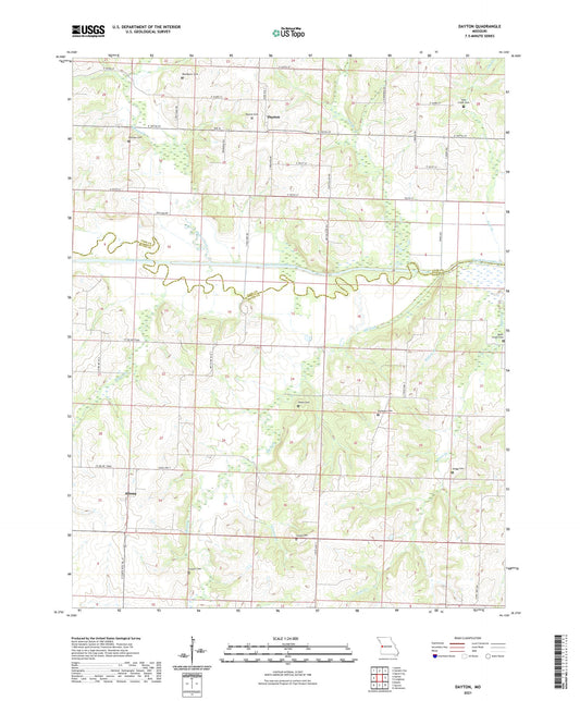 Dayton Missouri US Topo Map Image