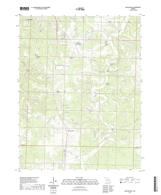 Decaturville Missouri US Topo Map Image