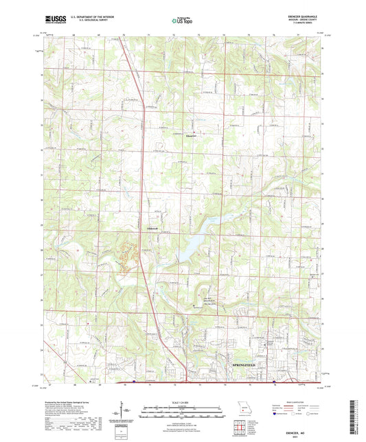 Ebenezer Missouri US Topo Map Image