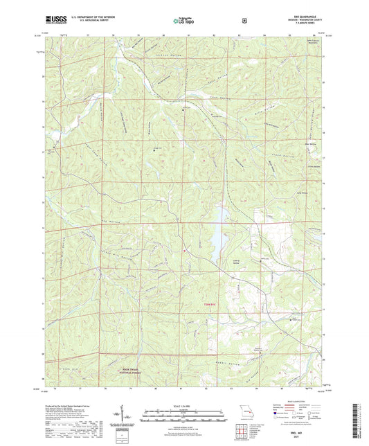 Ebo Missouri US Topo Map Image