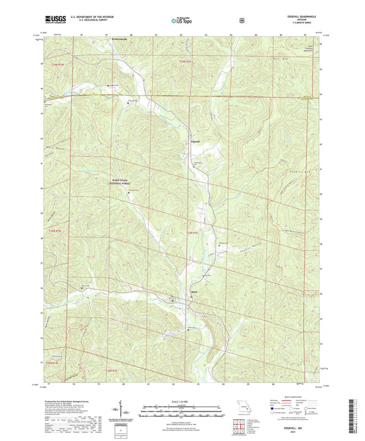Edgehill Missouri US Topo Map Image