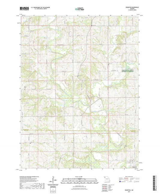 Edgerton Missouri US Topo Map Image