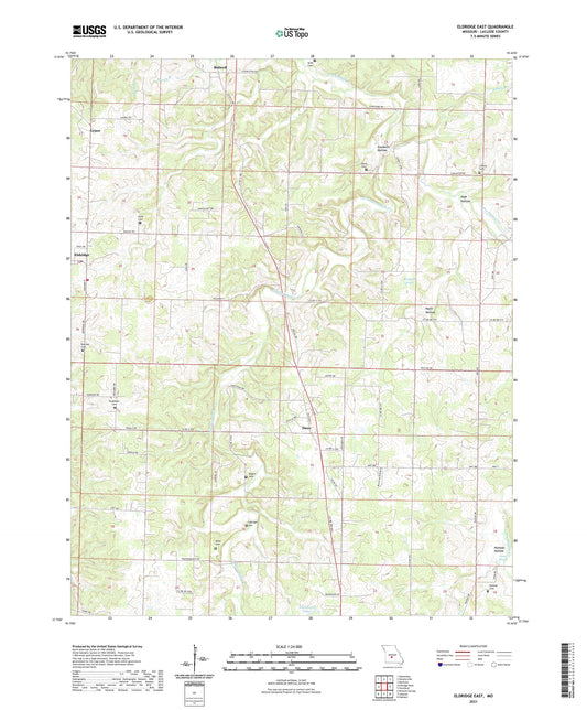 Eldridge East Missouri US Topo Map Image