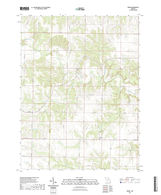 Emden Missouri US Topo Map Image