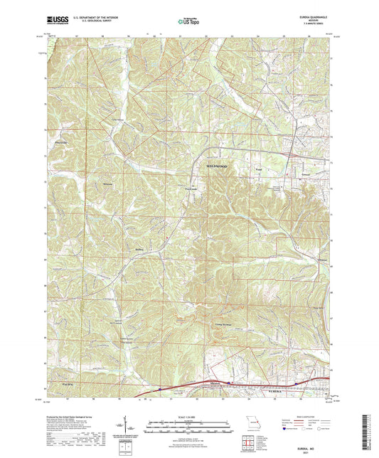Eureka Missouri US Topo Map Image