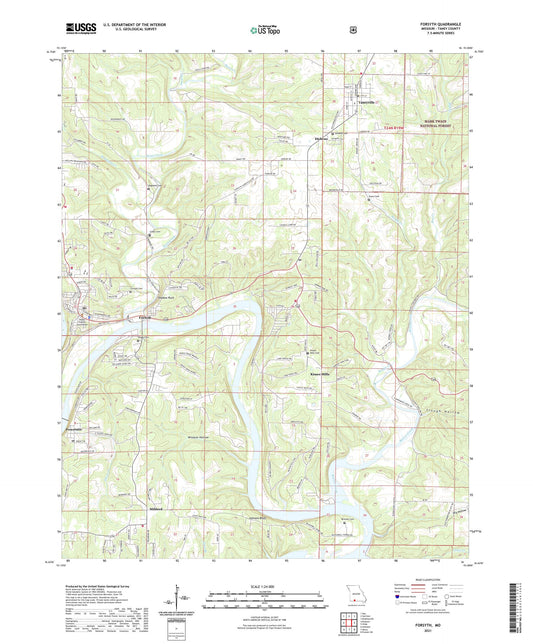 Forsyth Missouri US Topo Map Image