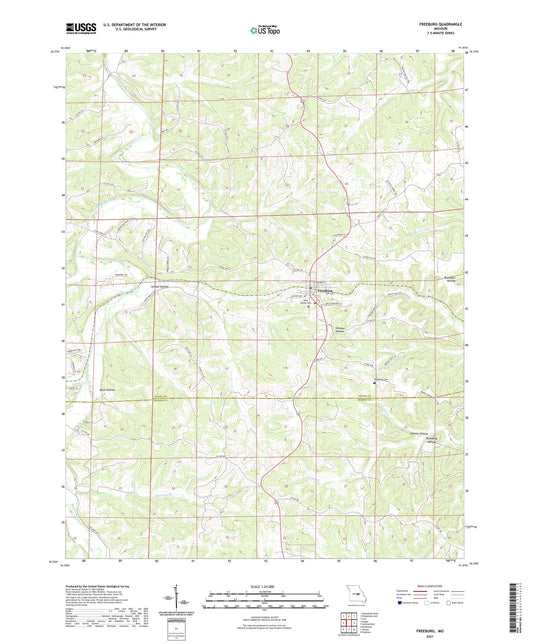 Freeburg Missouri US Topo Map Image