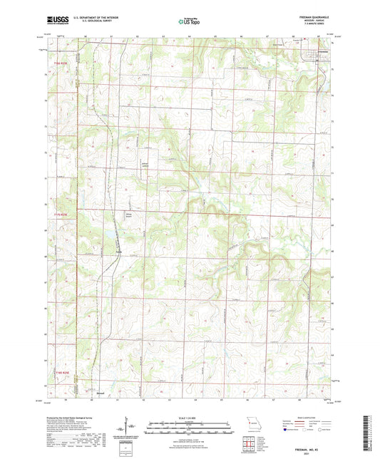 Freeman Missouri US Topo Map Image