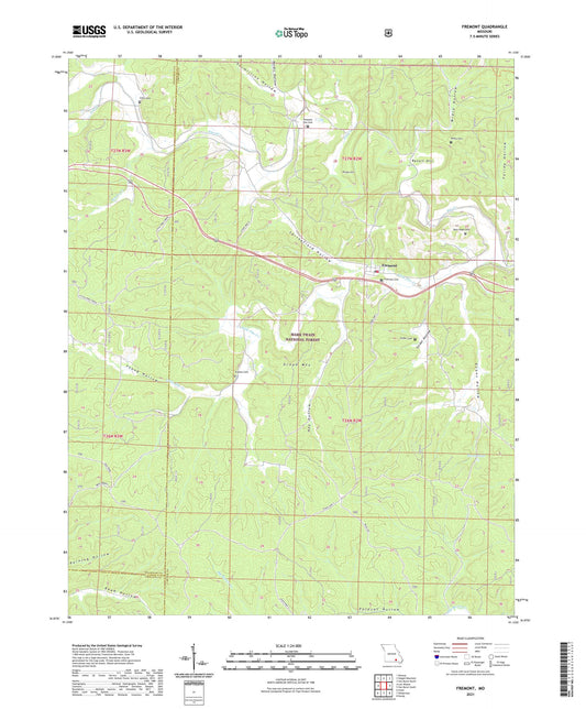 Fremont Missouri US Topo Map Image