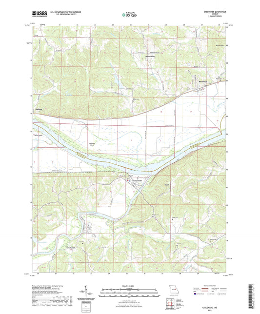 Gasconade Missouri US Topo Map Image