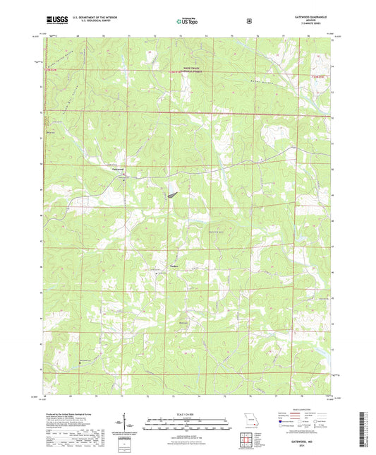 Gatewood Missouri US Topo Map Image
