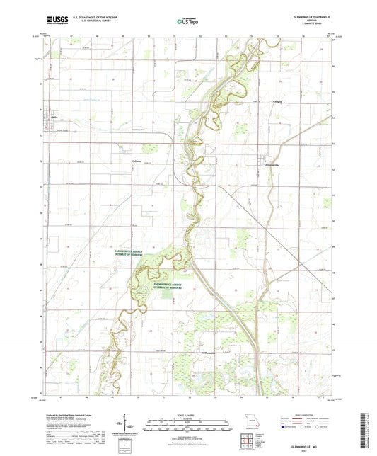 Glennonville Missouri US Topo Map Image