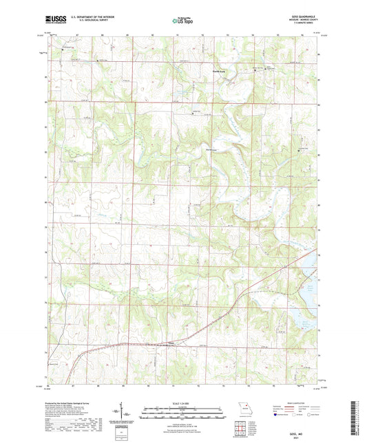 Goss Missouri US Topo Map Image