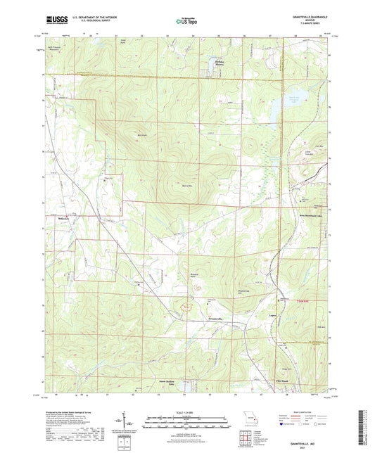 Graniteville Missouri US Topo Map Image