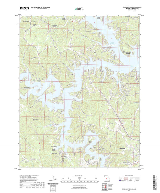 Green Bay Terrace Missouri US Topo Map Image