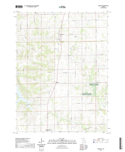 Greentop Missouri US Topo Map Image