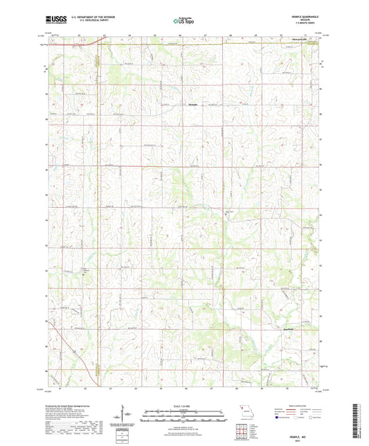 Hemple Missouri US Topo Map Image
