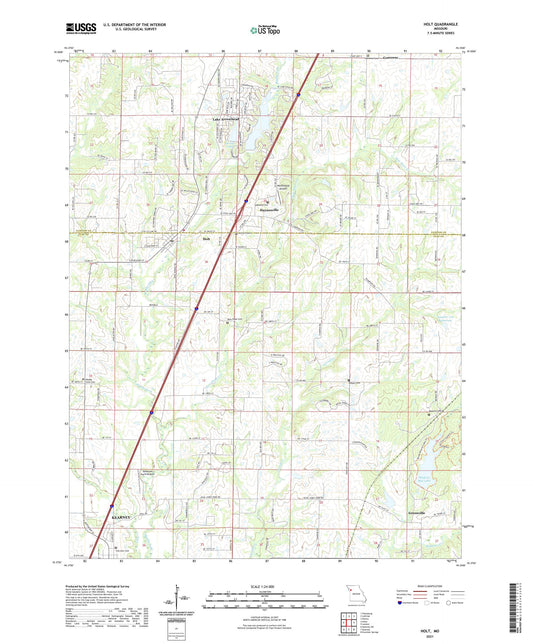 Holt Missouri US Topo Map Image