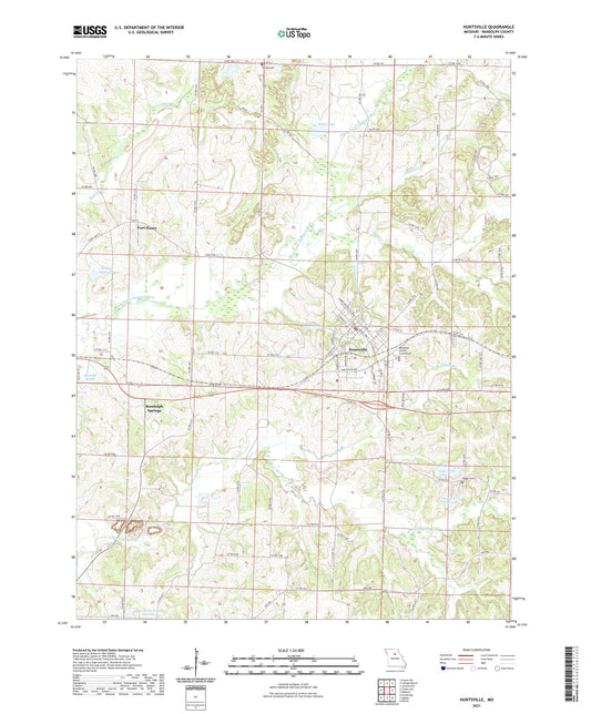 Huntsville Missouri US Topo Map Image