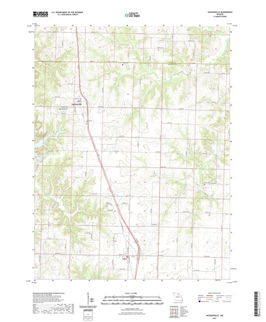 Jacksonville Missouri US Topo Map Image