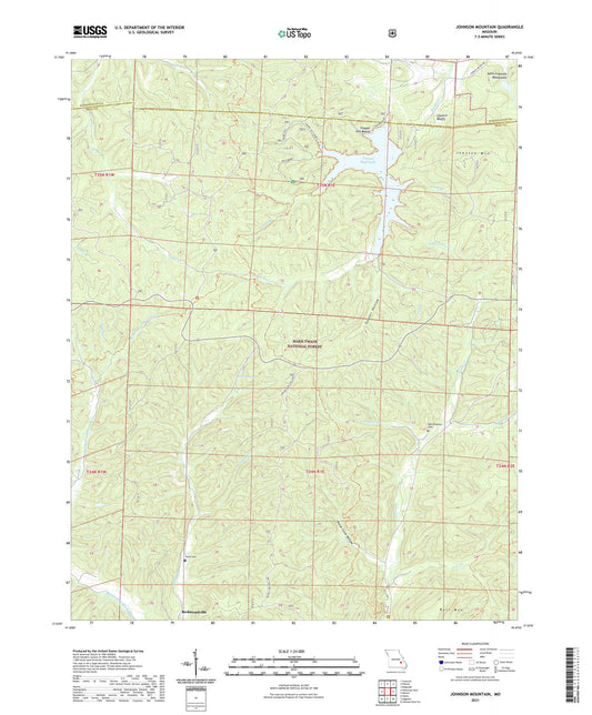 Johnson Mountain Missouri US Topo Map Image