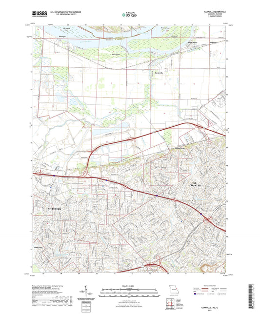 Kampville Missouri US Topo Map Image