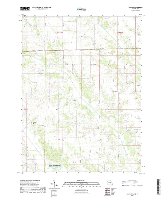 Kilwinning Missouri US Topo Map Image