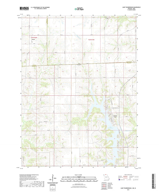 Lake Thunderhead Missouri US Topo Map Image
