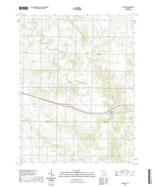 Lakenan Missouri US Topo Map Image