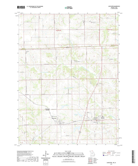 Lancaster Missouri US Topo Map Image
