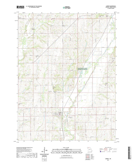 Laredo Missouri US Topo Map Image