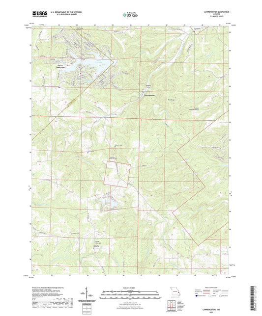 Lawrenceton Missouri US Topo Map Image