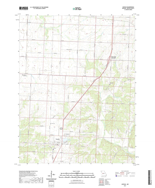Lincoln Missouri US Topo Map Image