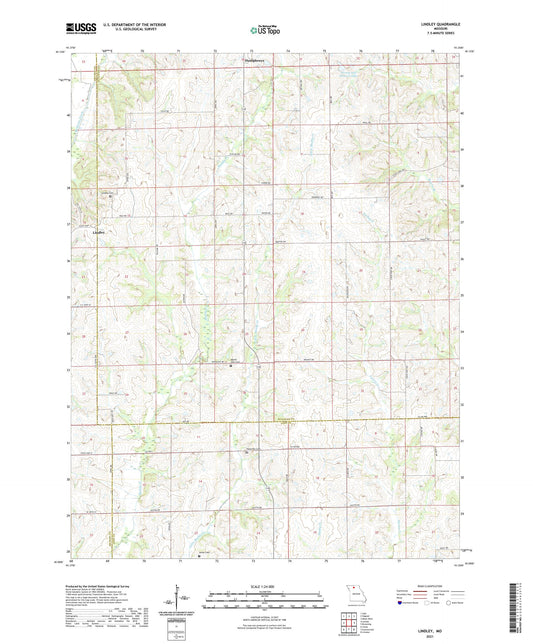 Lindley Missouri US Topo Map Image