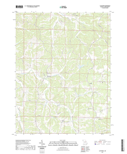 Luystown Missouri US Topo Map Image