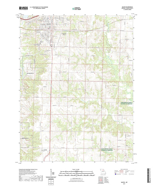 Macon Missouri US Topo Map Image