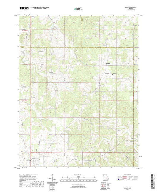 Maples Missouri US Topo Map Image