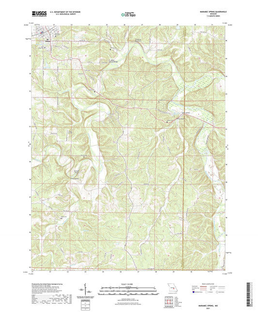 Maramec Spring Missouri US Topo Map Image