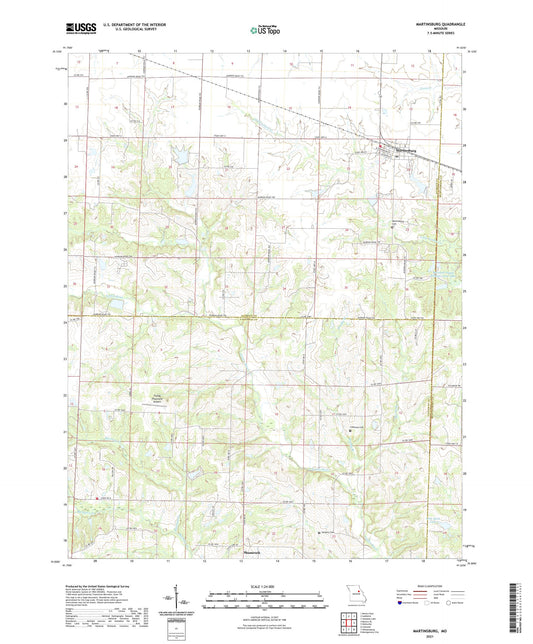 Martinsburg Missouri US Topo Map Image