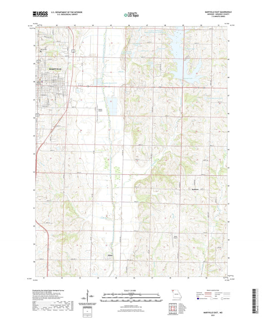 Maryville East Missouri US Topo Map Image