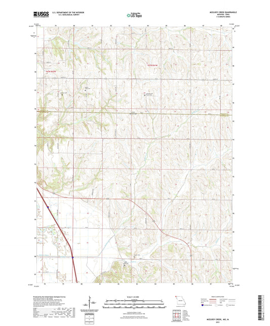 McElroy Creek Missouri US Topo Map Image